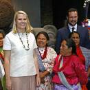 The Crown Prince and Crown Princess visit the anthropological museum in Mexico City (Photo: Lise Åserud, Scanpix)
